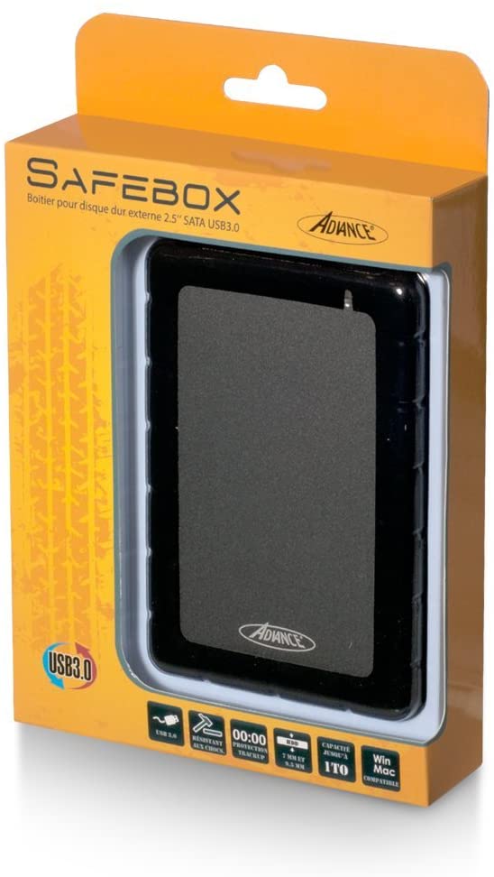 Boîtier Disque Dur externe Advance Steeldisk USB3.0 - Pour disque